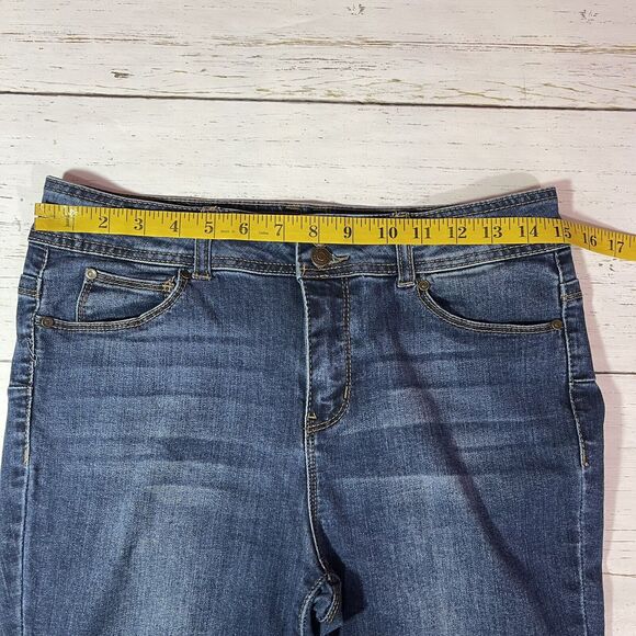 Ci Sono Jeans Womens Size 11 W30 Blue Skinny Stretch Mid Rise Dark Wash Denim - Picture 6 of 15